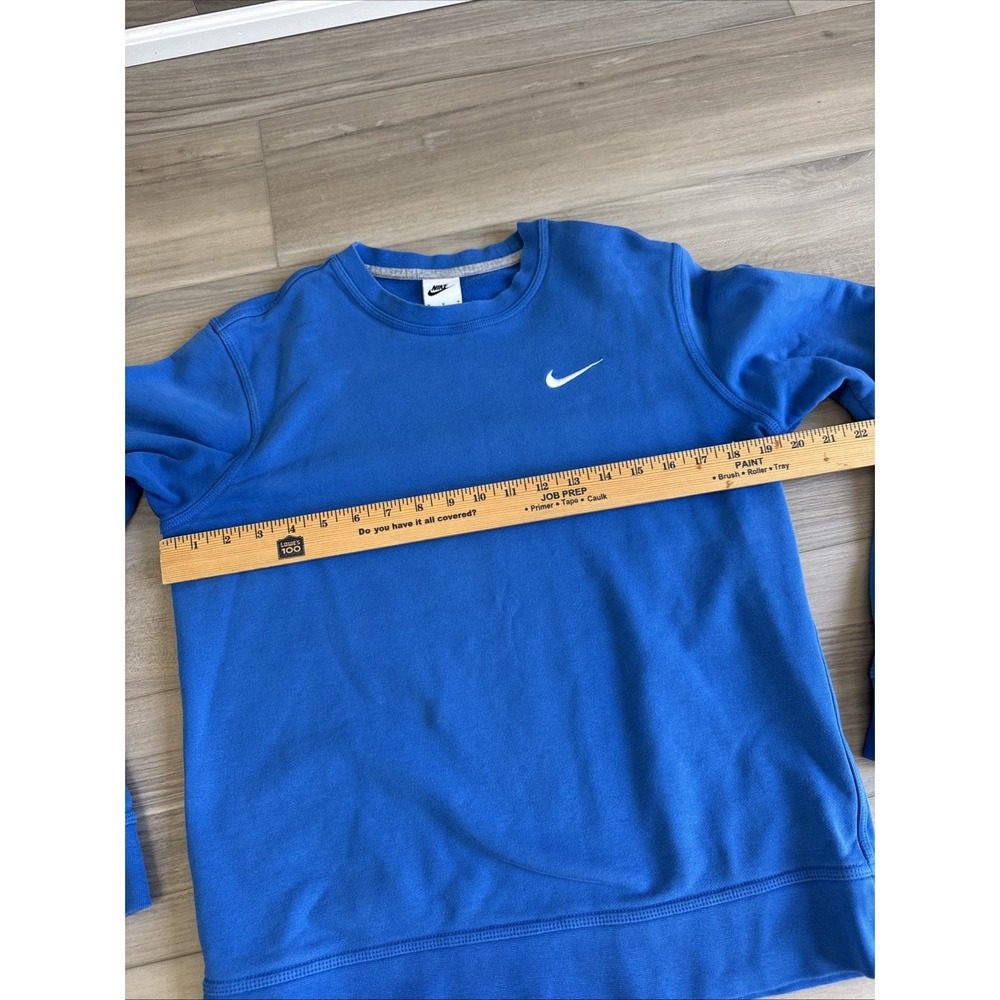 Nike Sweater Mens M Crewneck Pullover Swoosh Embroidered AA3177-403 Royal Blue - Picture 6 of 9